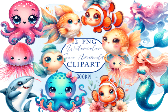 Download Sea Animals Clipart - Sea Animals Png - Animals clipart Collection