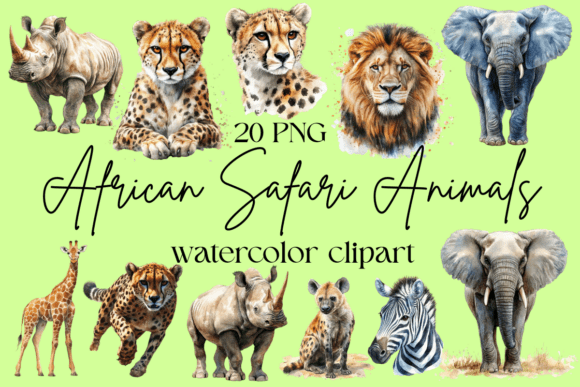 Download African Safari Animals Clipart - Animals clipart Collection