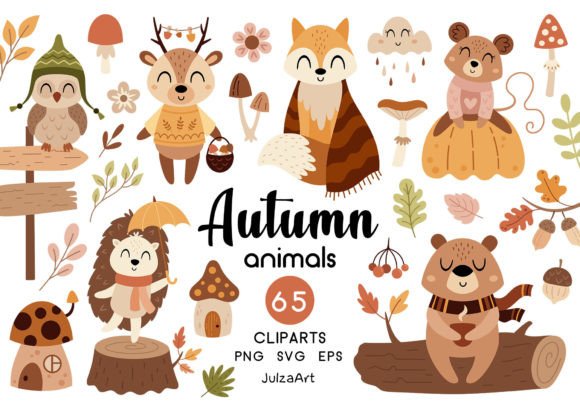 Download Autumn Animals Clipart, Fall Clipart - Animals clipart Collection