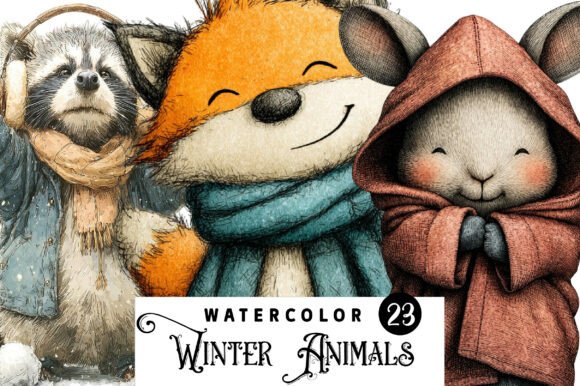 Download Woodland Winter Animals Clipart - Animals clipart Collection