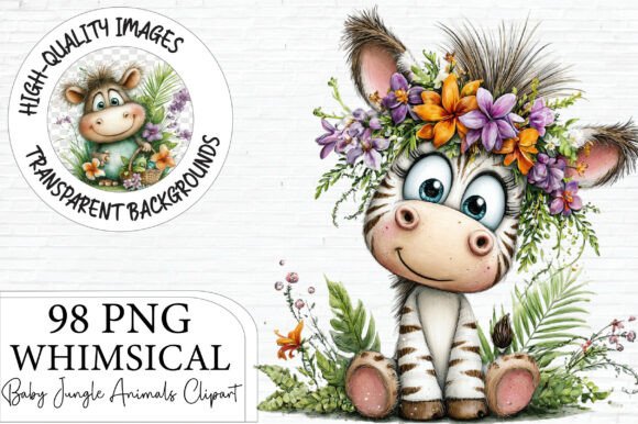 Download Baby Jungle Animals Clipart Bundle - Animals clipart Collection