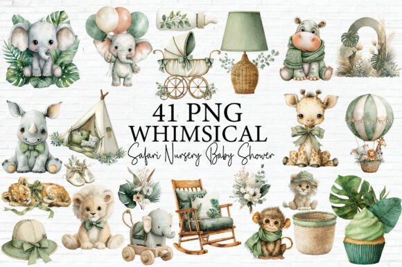 Download Watercolor Safari Animals Clipart - Animals clipart Collection