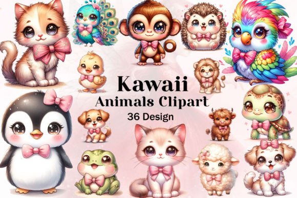 Download Kawaii Animals Clipart Bundle - Animals clipart Collection