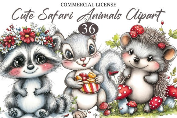 Download Cute Safari Animals Clipart - Animals clipart Collection