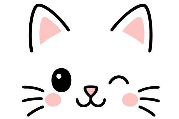 Download Cartoon Cat Face Vector - Cat Collection