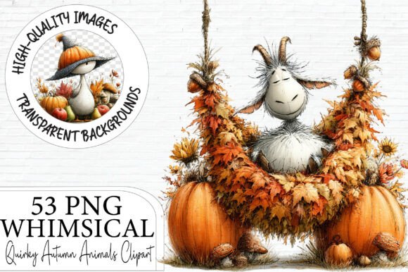 Download Quirky Autumn Animals Clipart Bundle - Animals clipart Collection