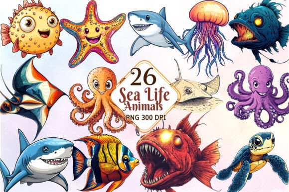 Download Sea Life Clipart, Sea Animals Clipart - Animals clipart Collection