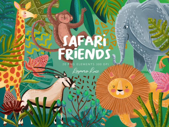 Download Safari Animals Clipart, Jungle Friends - Animals clipart Collection