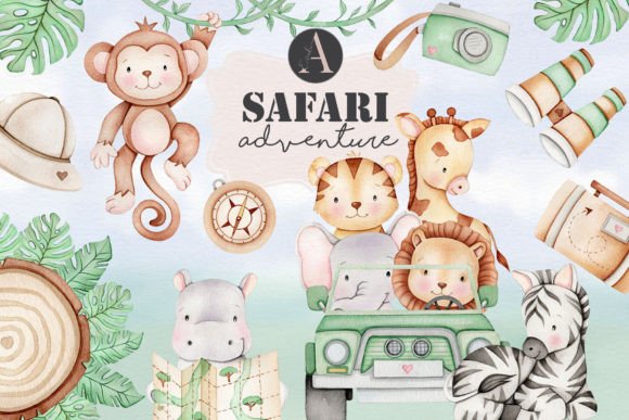 Download Safari Adventure Animals Clipart - Animals clipart Collection