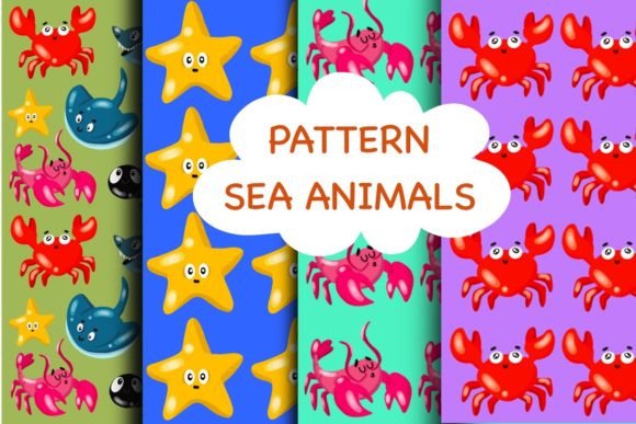 Download Sea Animals Pattern, Ocean Life Pattern - Sea animals pattern Collection